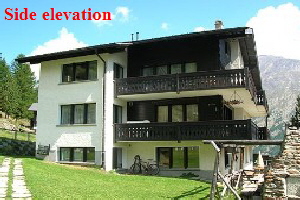 Wallis Villa Seitenansicht